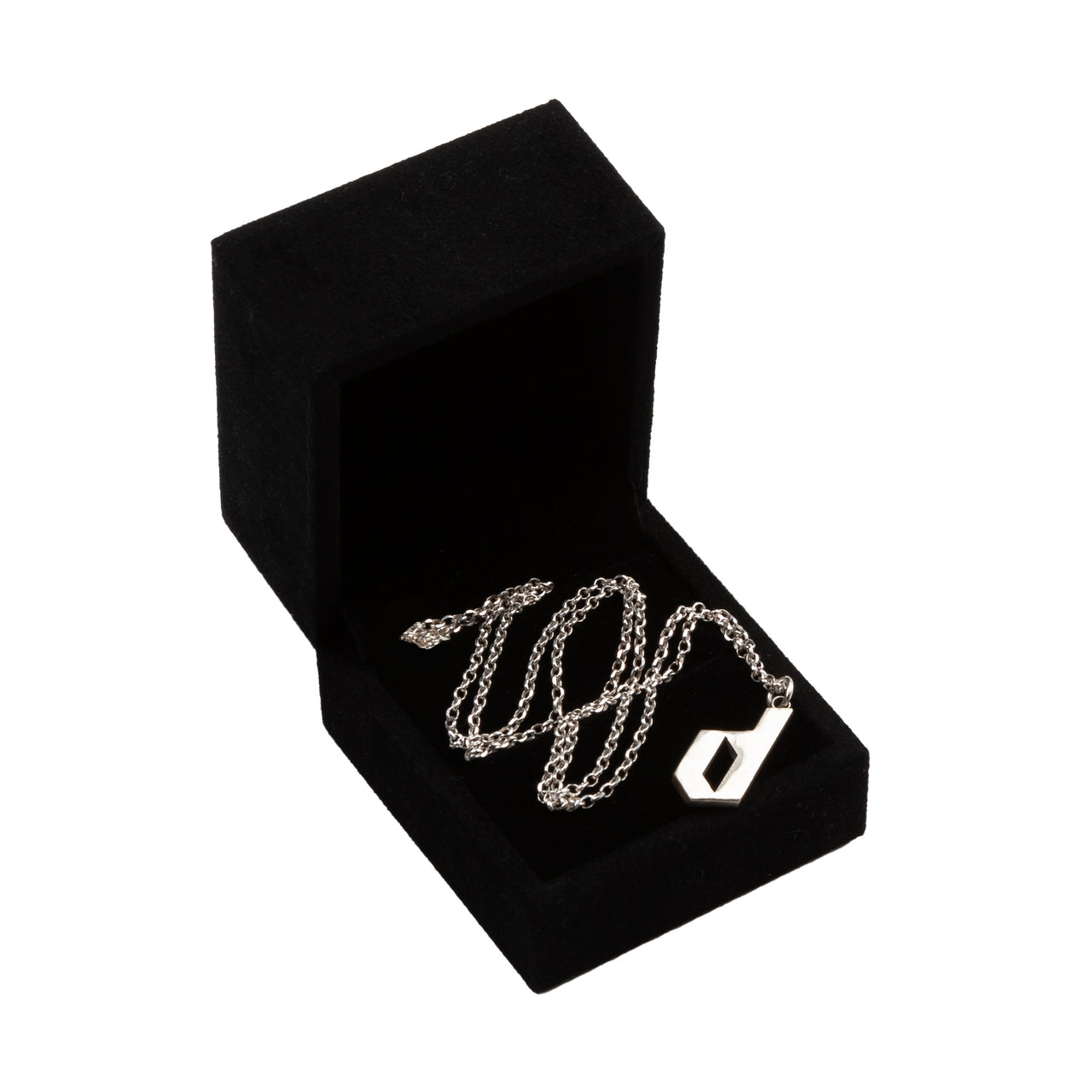STERLING SILVER D LOGO NECKLACE