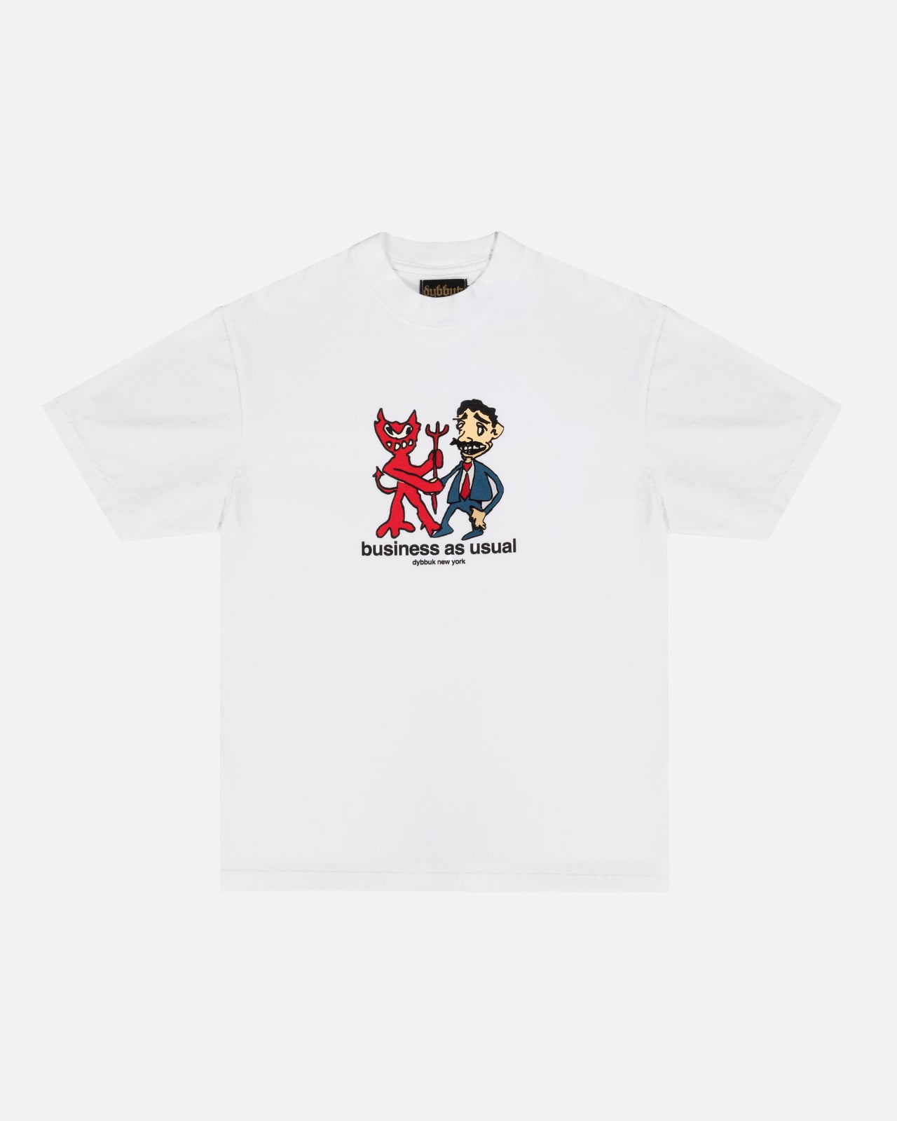 BUSINESS AS USUAL TEE (WHITE)