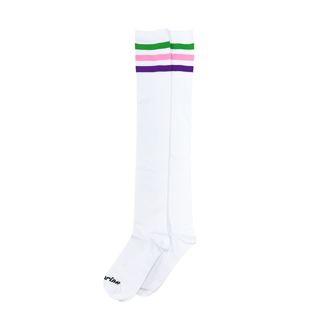 DYBBUK X TIA CORINE THIGH HIGH SOCK (WHITE)