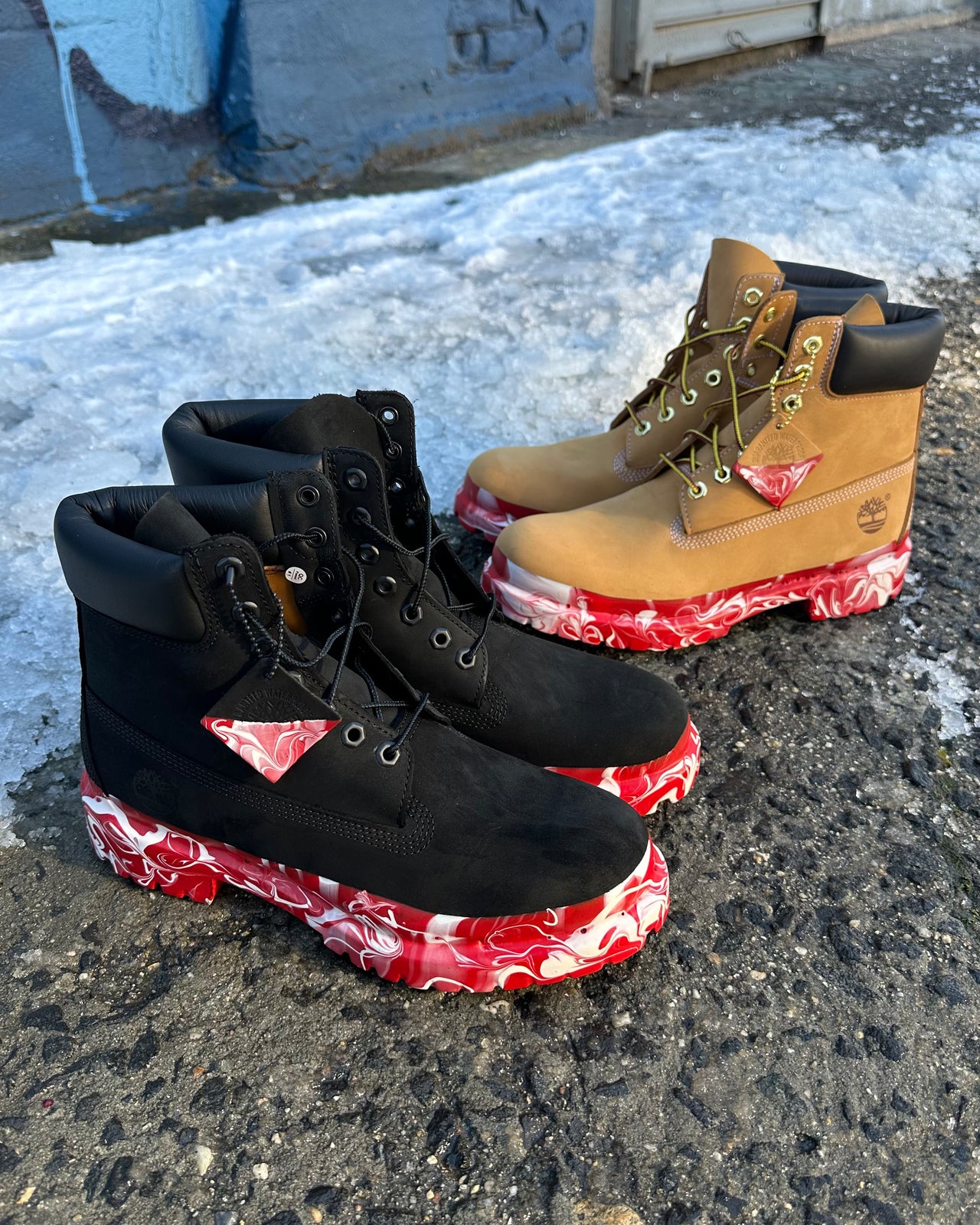 CANDY CANE TIMBS (WHEAT)