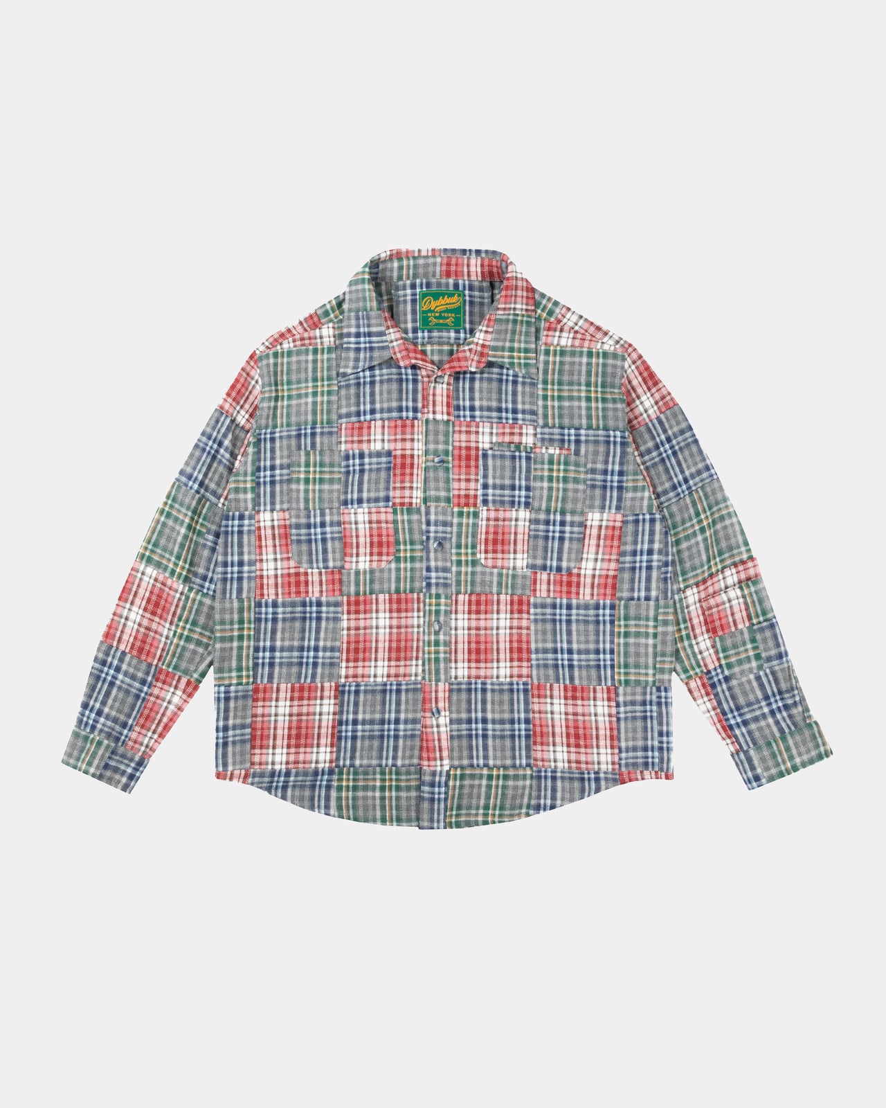 PATCHWORK BUTTON UP