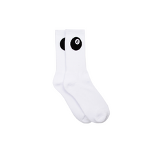Load image into Gallery viewer, 8 BALL SOCKS (WHITE/BLACK)
