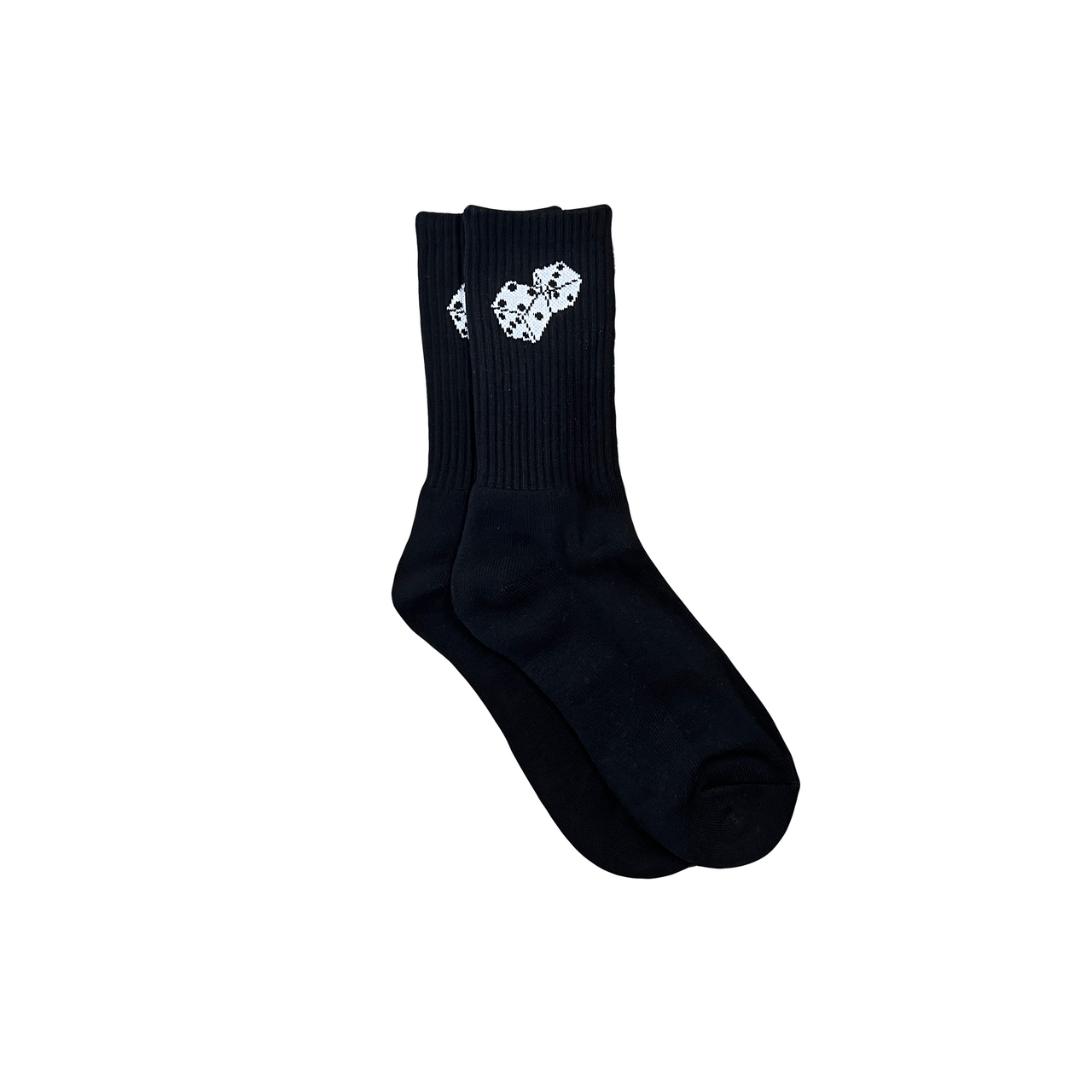 DICE LOGO SOCKS (BLACK/WHITE)