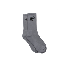 Load image into Gallery viewer, DICE LOGO SOCKS (GREY/BLACK)
